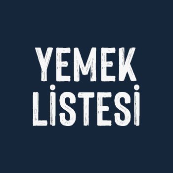 Eylül Ayı Yemek Listesi