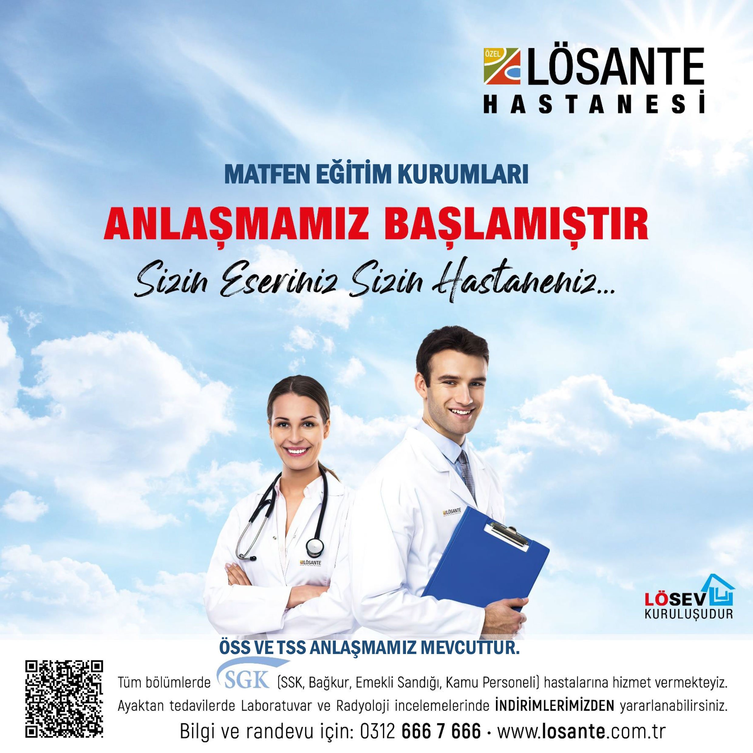 Lösante ile Kurumsal Anlaşmamız Başlamıştır.